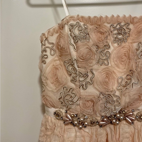 Blush rose gown - Adrianna Papell, size 8 - Picture 3 of 5